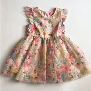 Isaac Mizrahi New York Floral Tulle Fully Lined Infant Summer Dress